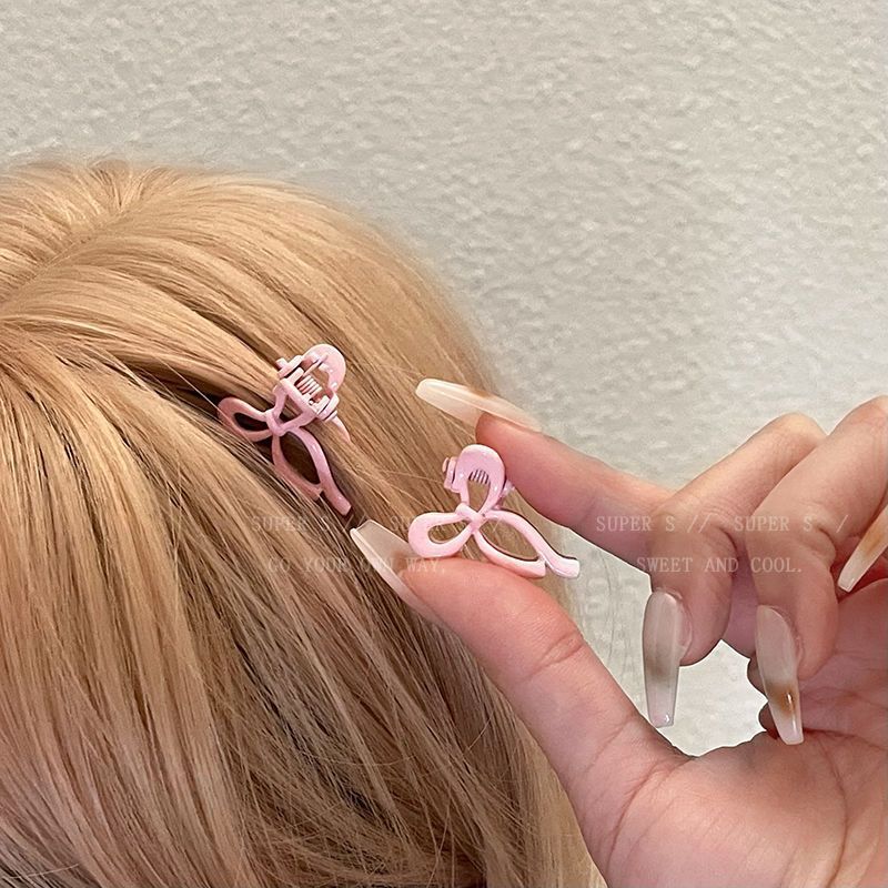 Girl Bow Barrettes Small Hair Grabbing Clip