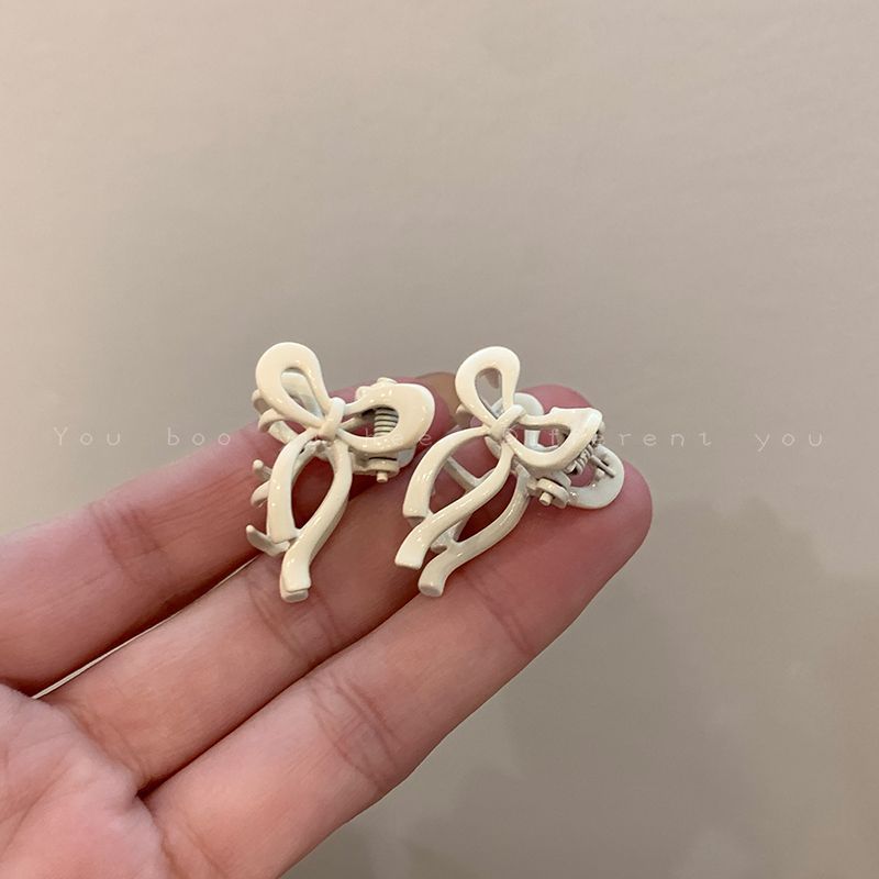 Girl Bow Barrettes Small Hair Grabbing Clip