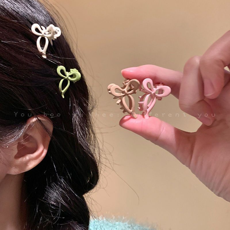 Girl Bow Barrettes Small Hair Grabbing Clip